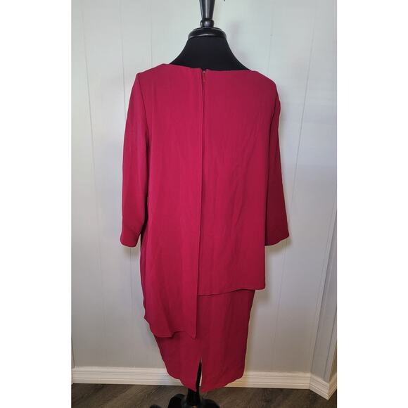 VTG Tom & Linda Platt Pink 60s Luxury Dress Long Sleeve Sz 10 - Picture 2 of 10